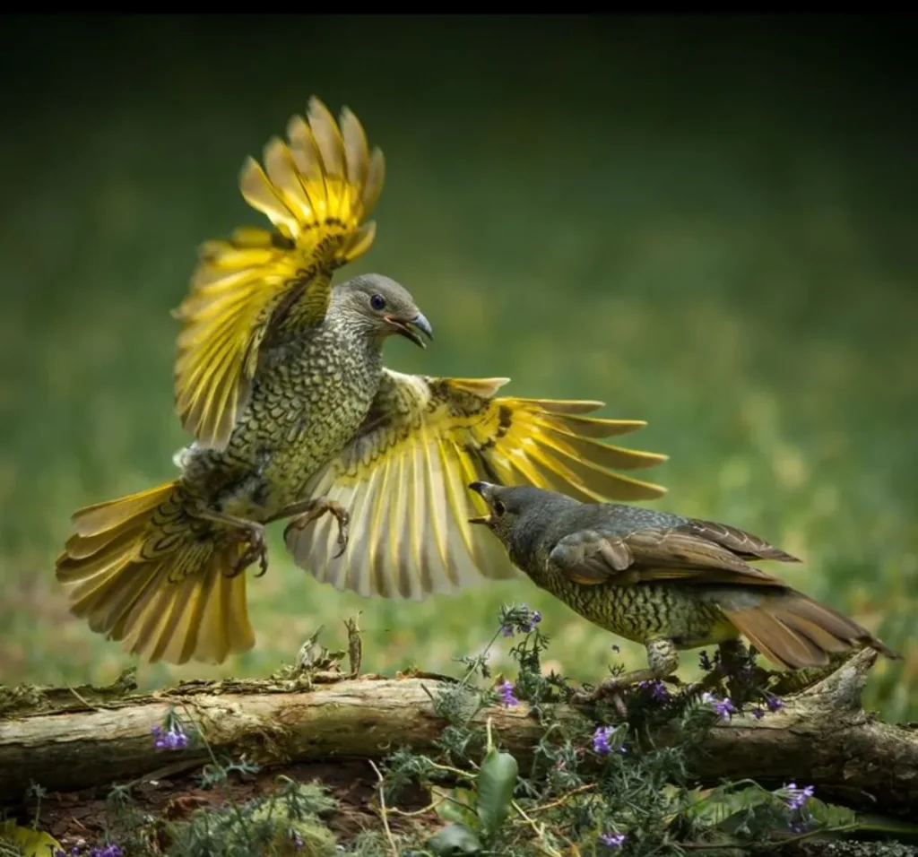 satin bowerbirds